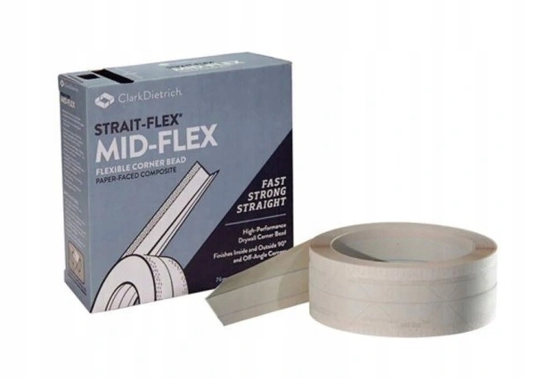 Taśma amerykańska do łączeń G/k Mid-flex MF300 30mb szara etykieta