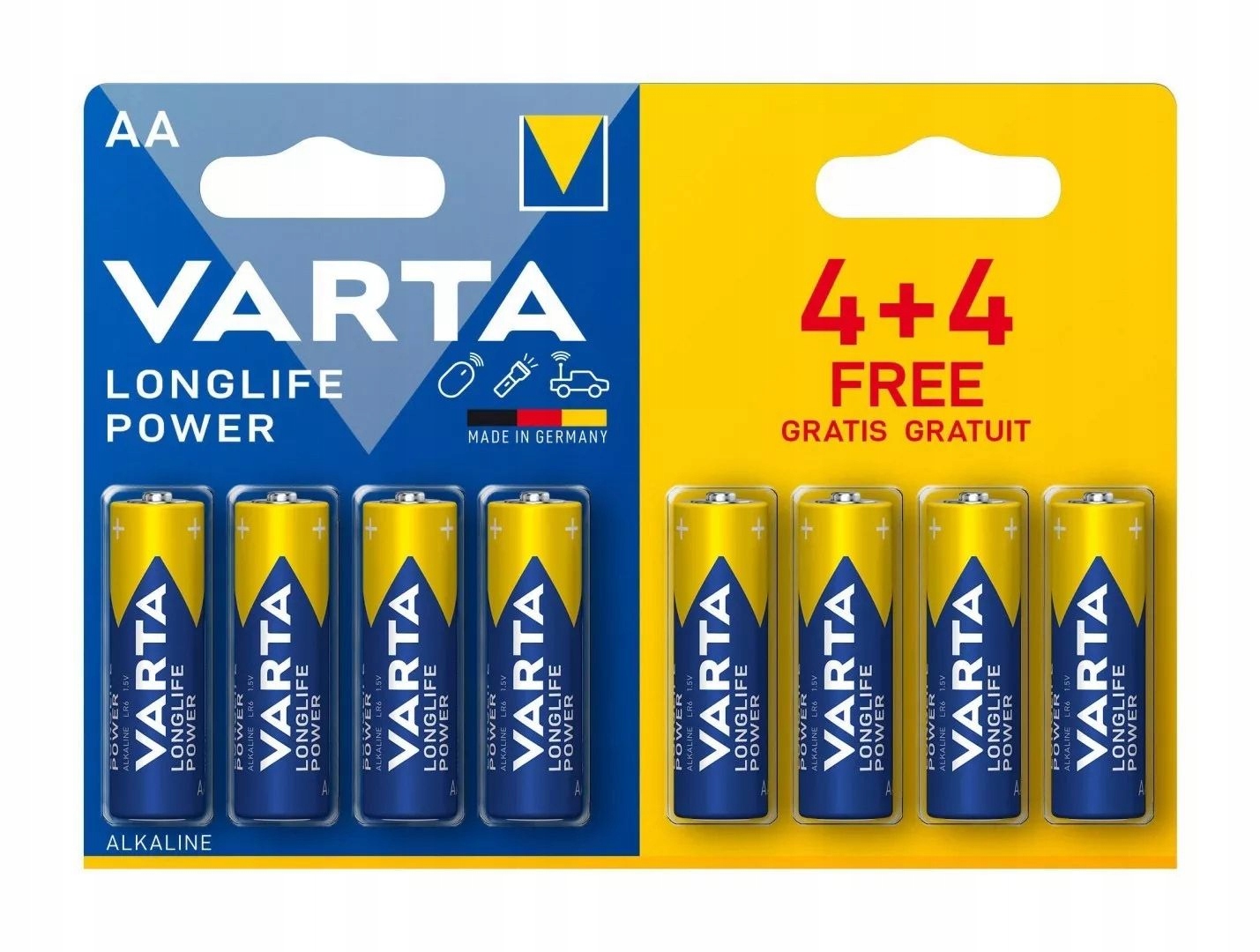 Bateria alkaliczna Varta AA (R6) 8 szt.
