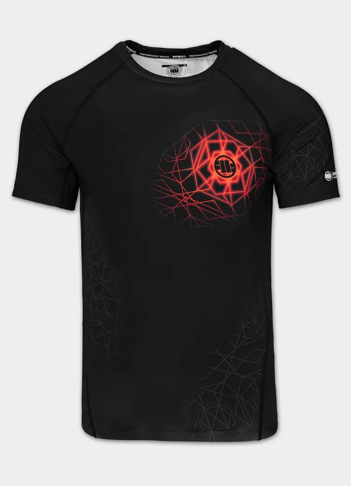 Rashguard pánské krátké technické tréninkové tričko Pitbull Ray