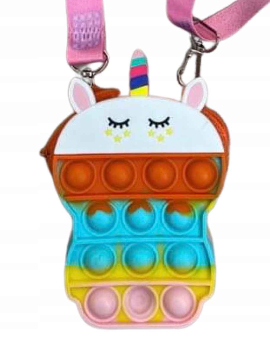 Pop it push bubble torebka saszetka portfel popit