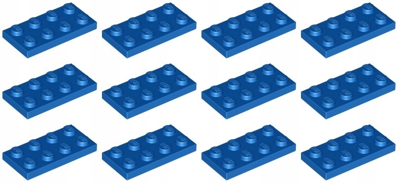 

Lego 3020 Płytka 2x4 niebieska Nowa (15g) 12 szt.