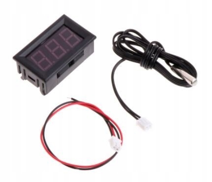 Termometr panelowy 12V wyświetlacz LED czerwony Model Termometr panelowy 12V z wyświetlaczem LED