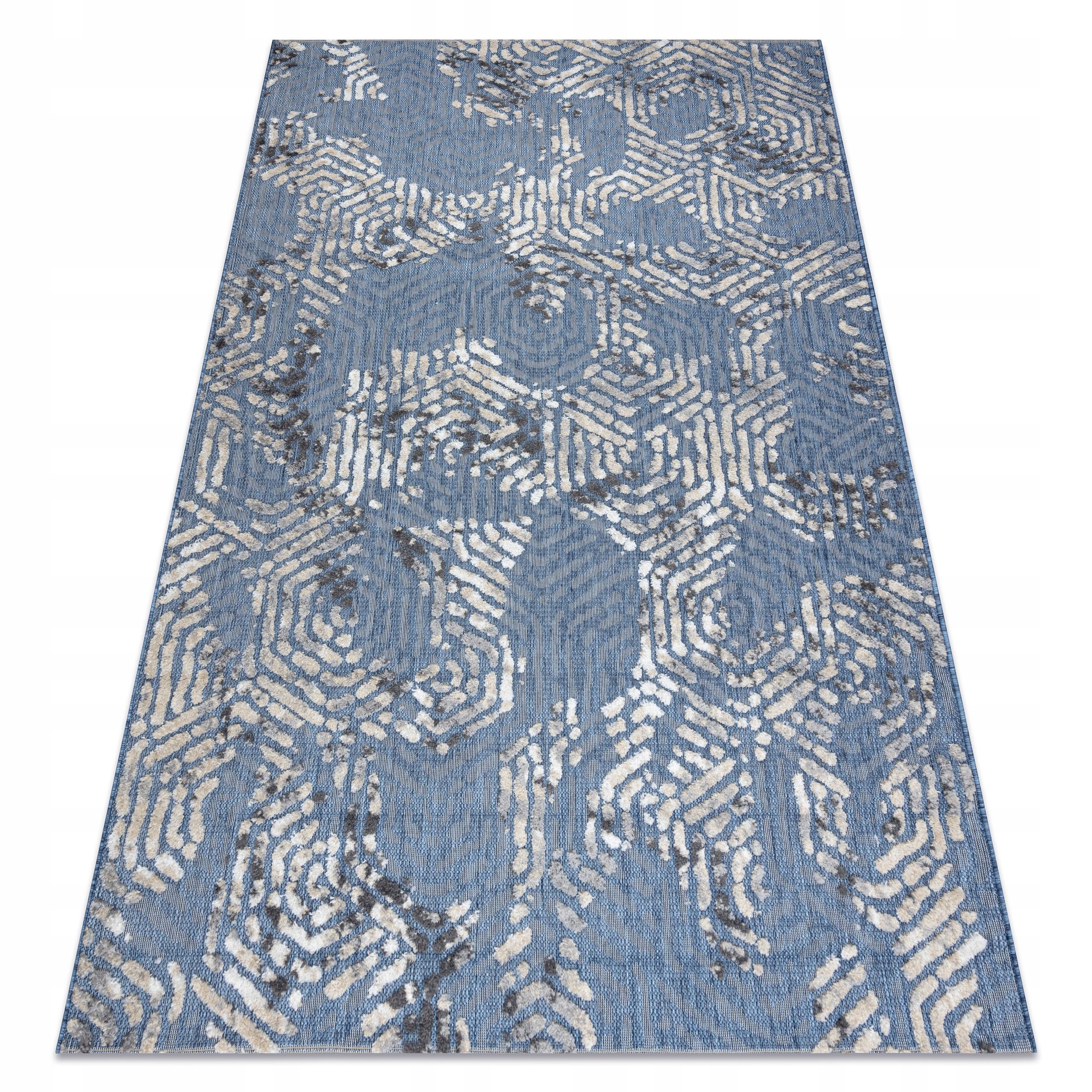 Dywan Salon Taras Sizal 200x290 niebieski #BA084
