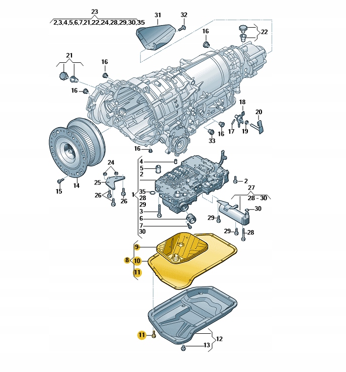Filtr automatycznej skrzyni biegów Audi