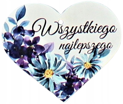 

Dzień Mamy... Zawieszka Serce Nadruk dla Mamy