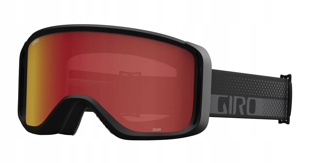 Gogle zimowe Giro Sagen Black Grey Flow szyba Amber Scarlet 19-42% S2