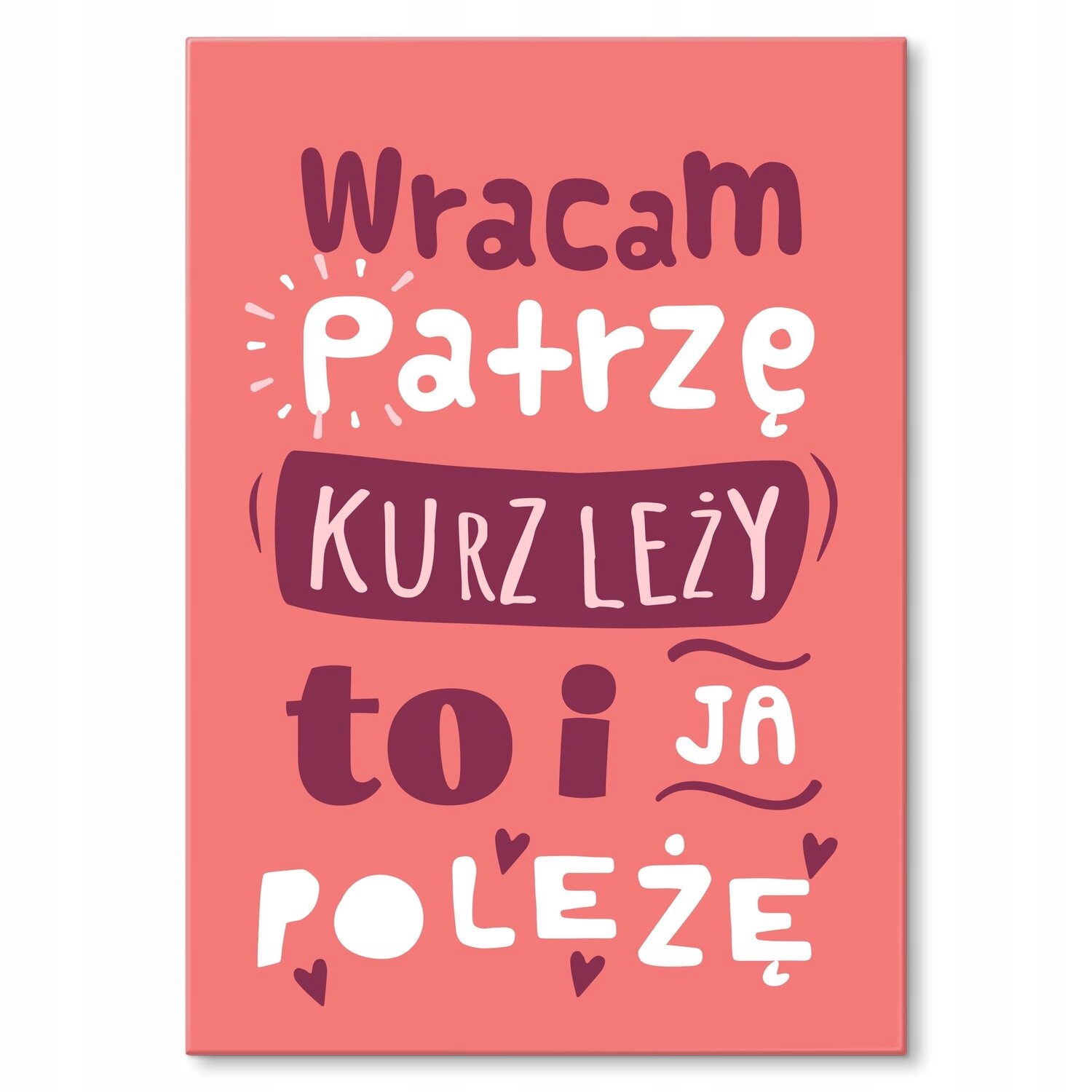 Kovový plakát vracím, dívám se na Dárek 42 x 59 cm