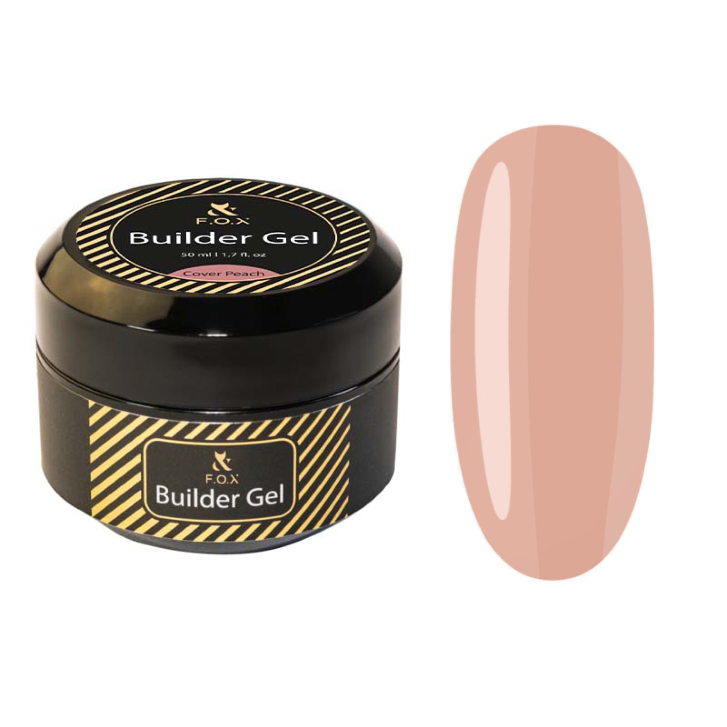 Fox Builder Gel Stavební Gel Cover Peach 50 ml