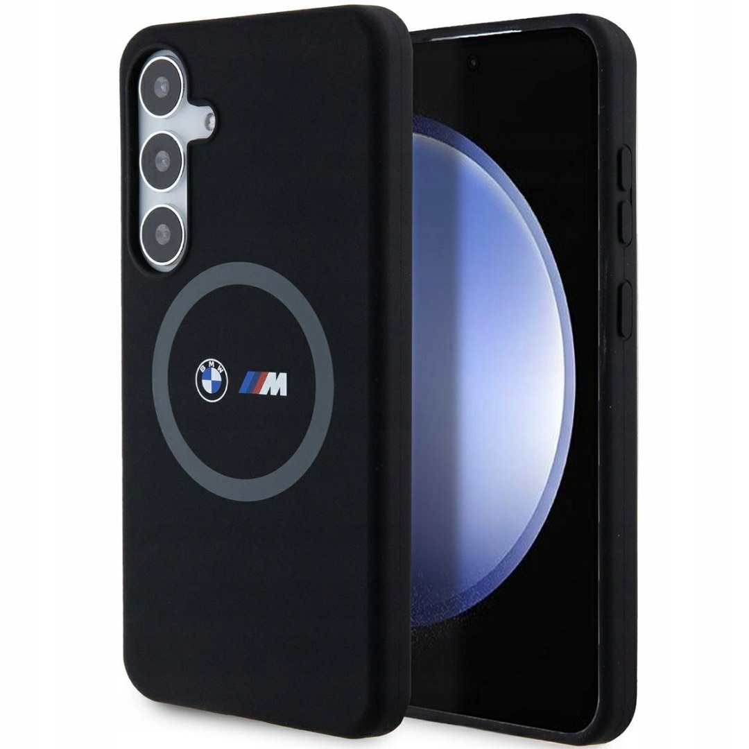 Bmw BMHMS24M23SROK S24+ S926 czarny/black hardcase M Silicone Printed Ring