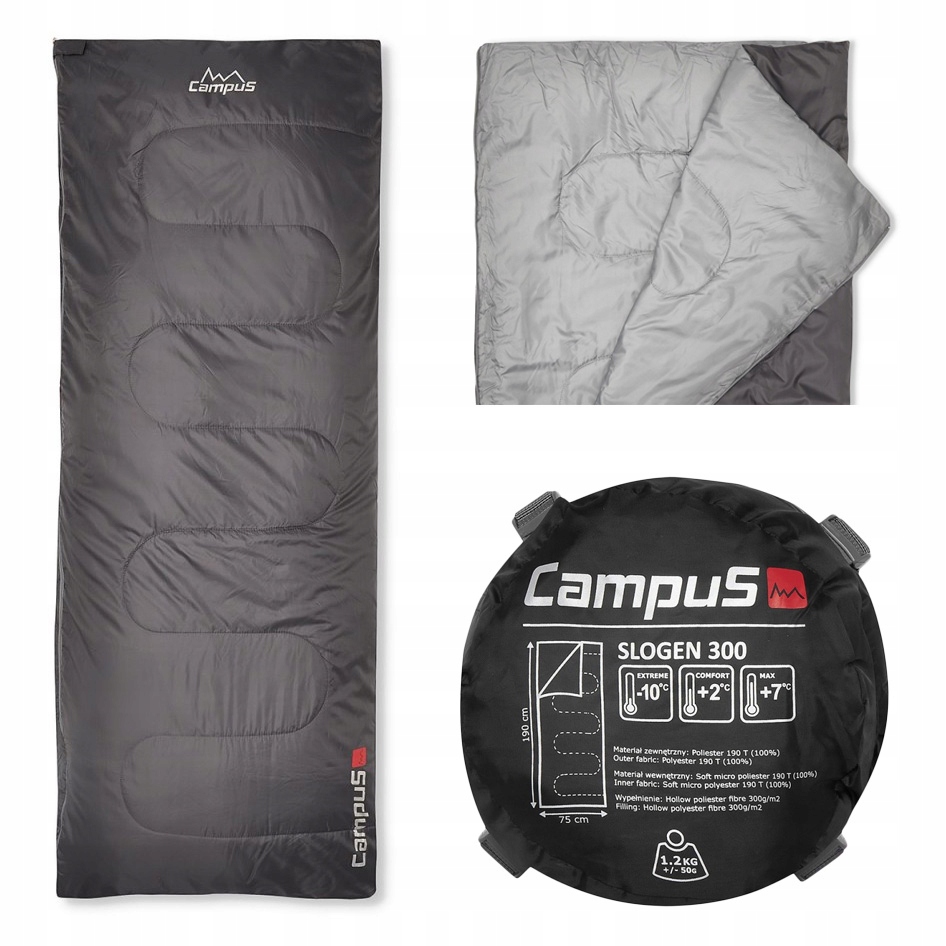 Śpiwór kołdra Campus koperta Slogen 300 -10 do 7 R