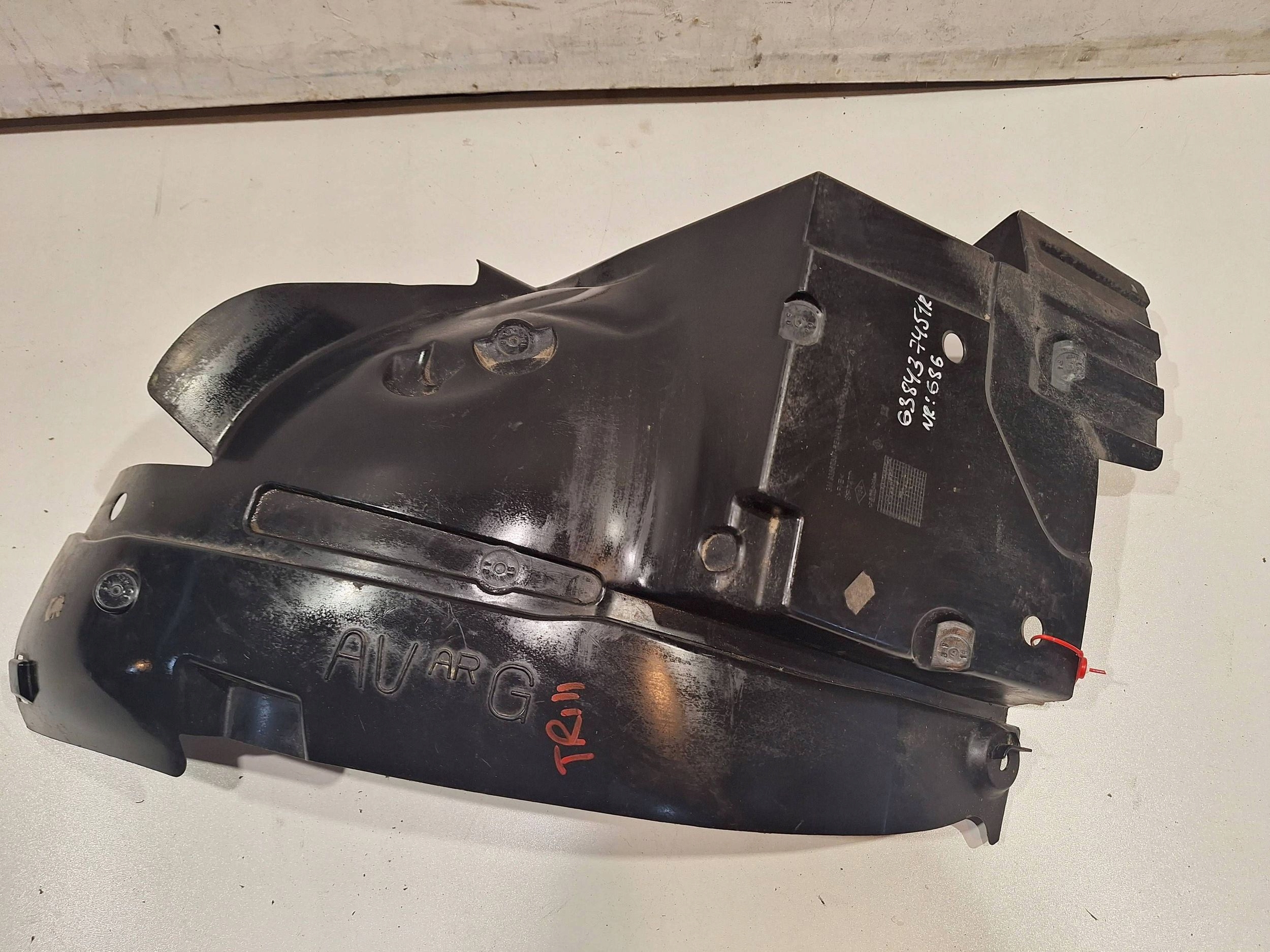 mudguard front left rear part 93867897 RENAULT TRAFIC III IV 19
