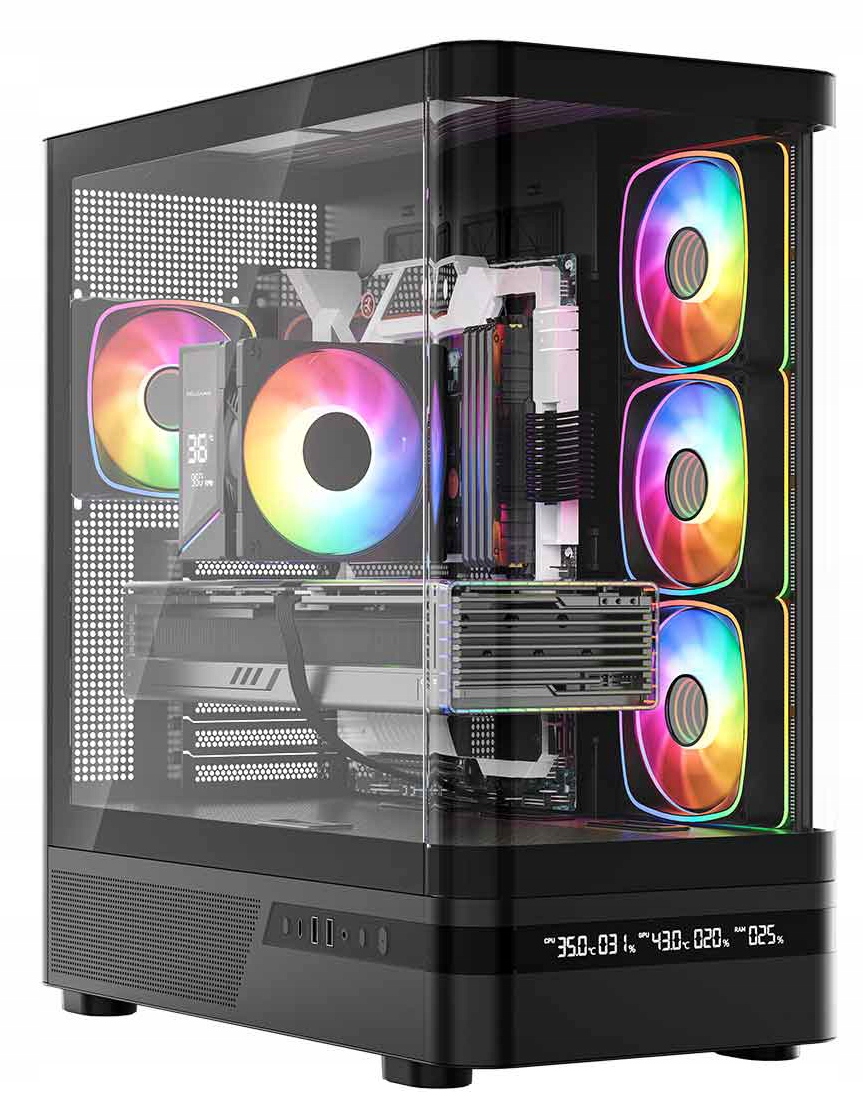 Komputer Gamingowy AQ200 Ryzen 5 9600X SSD2TB 32GB RTX5070 Wifi WIN11