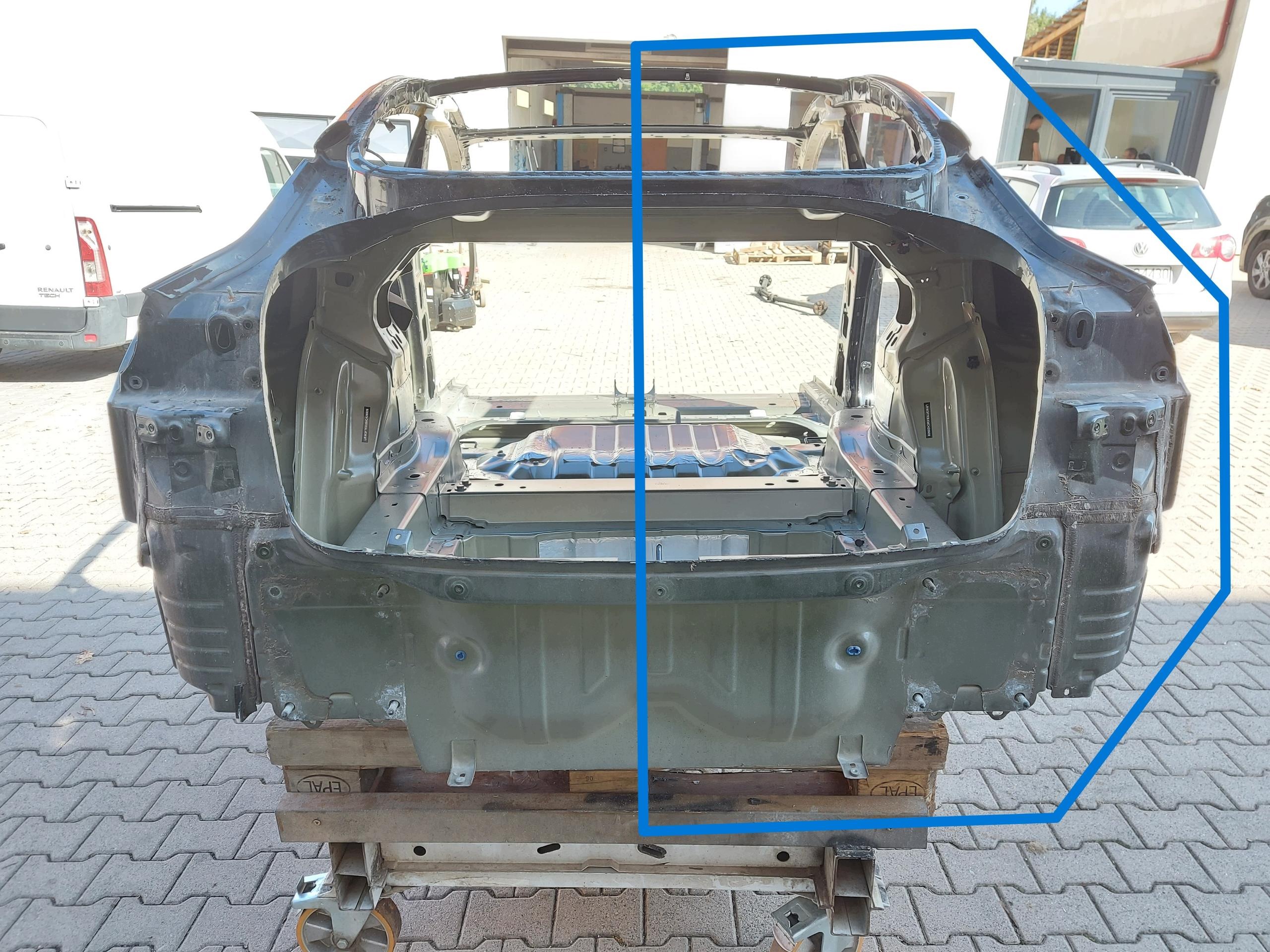 TESLA MODEL 3 2022r aile coin piece arrière droite cache- seuil toit PBSB