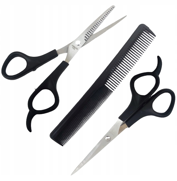 

Nożyczki Do Włosów Fryzjerskie Degażówki Grzebień