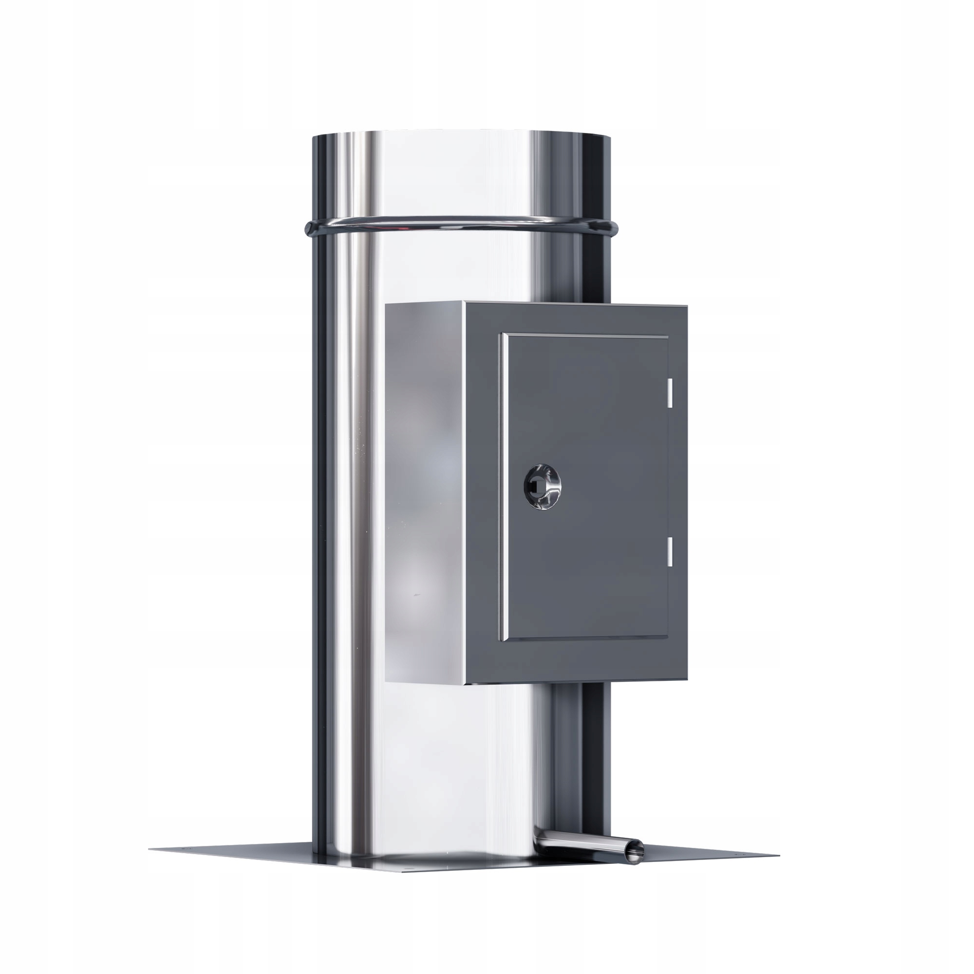 Kzd Slim Čistič dvířka deska 150 0,8 mm 90 stupňů komínová vložka
