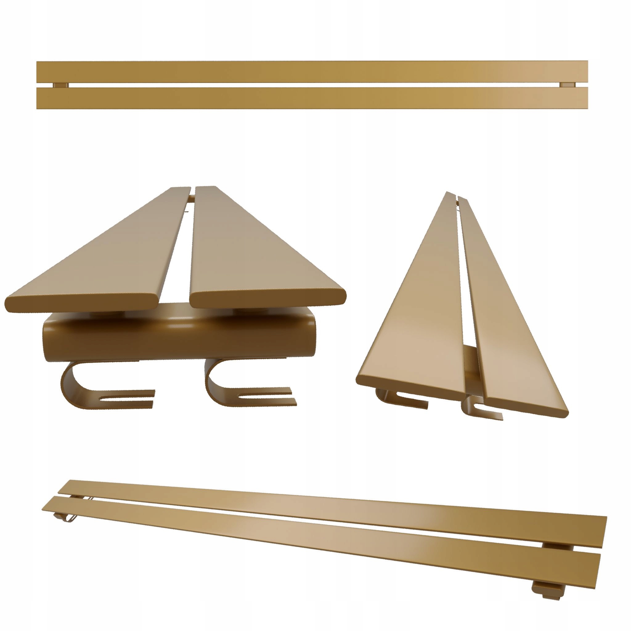 Horizontální pokojový radiátor Belloslim 15x120 antik