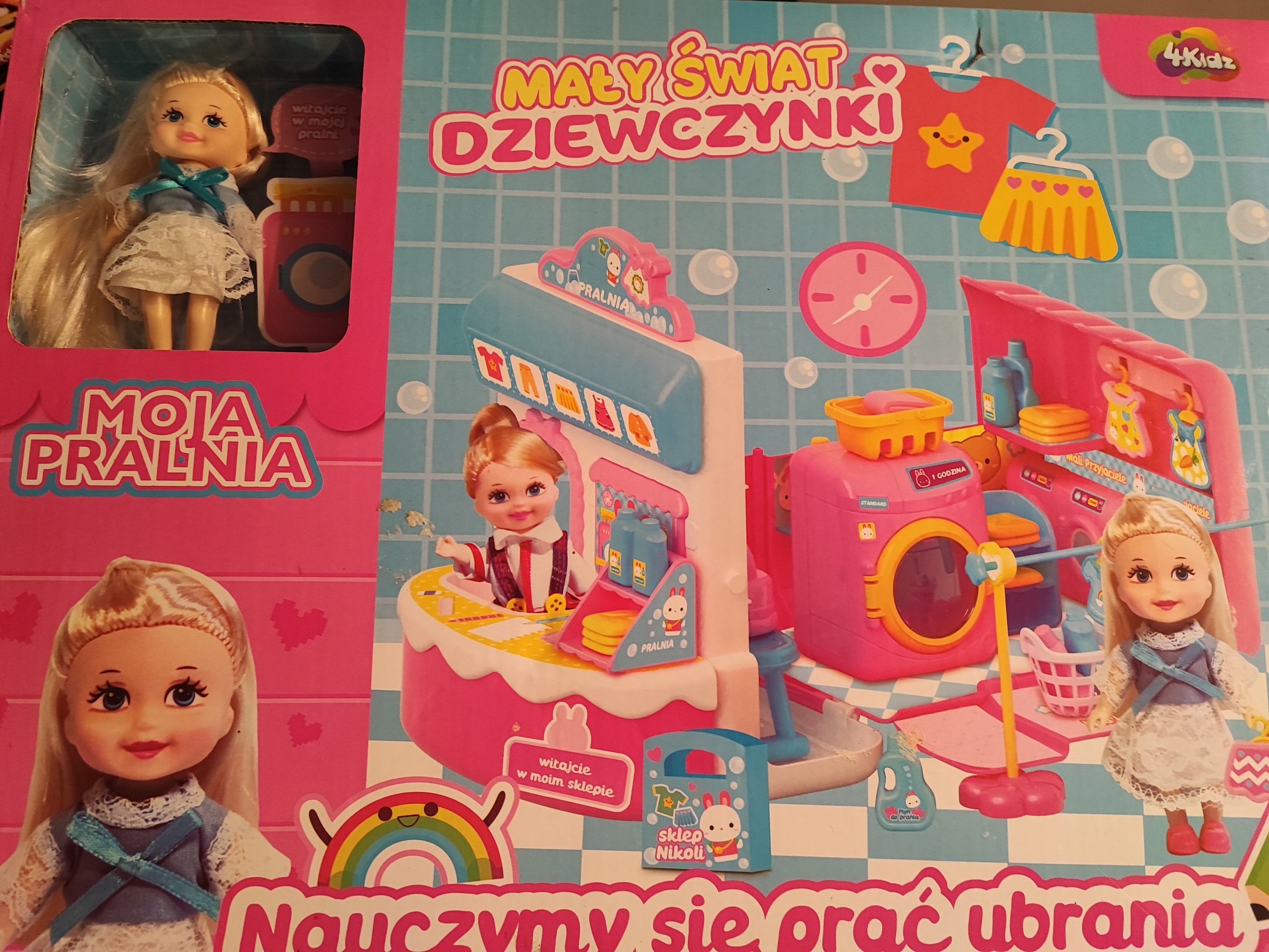 Mebelki zestaw pralnia 48 el 4KIDZ 3 + wyprzedaż