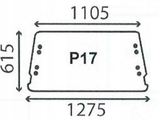 čelní sklo traktoru Ford 10 30 Sl Ultra zadní 83909853
