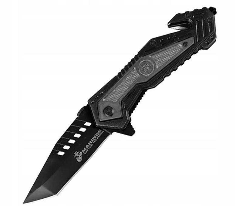 Nóż taktyczny Turystyczny Składany MTech Usa Usmc Salvager Rescue Linerlock