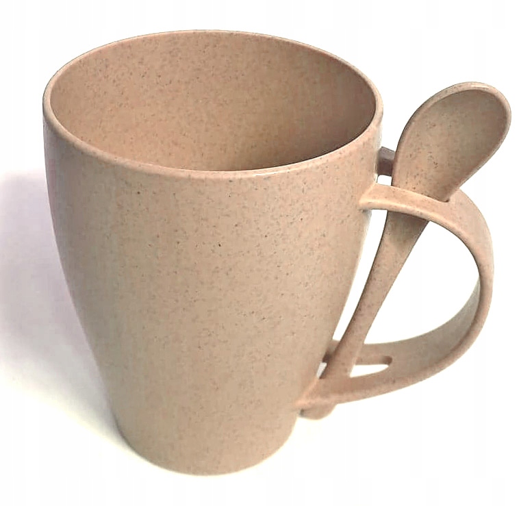 

Kubek z łyżeczką 350ml beżowy
