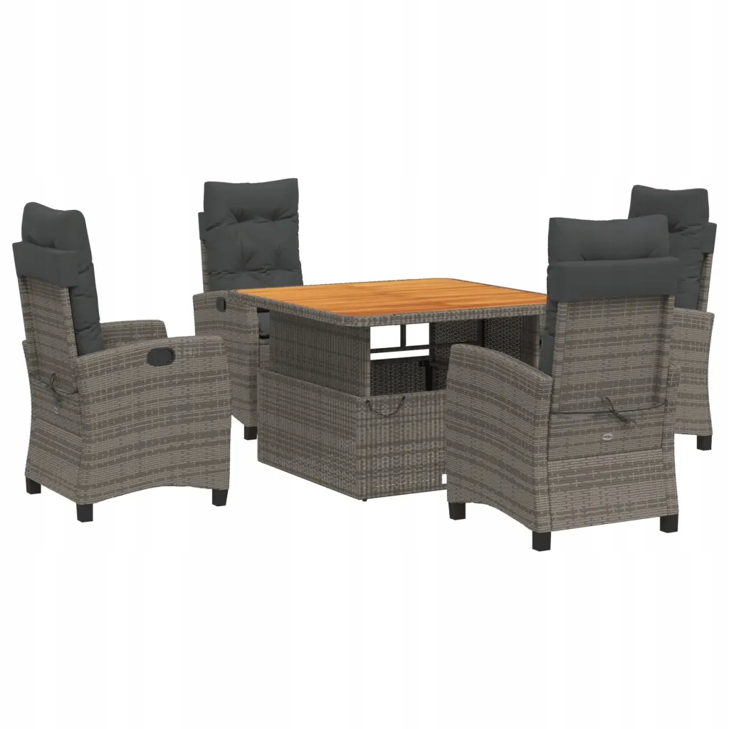 Zahradní nábytek set s polohovatelnými křesly a stolem, Pe ratan