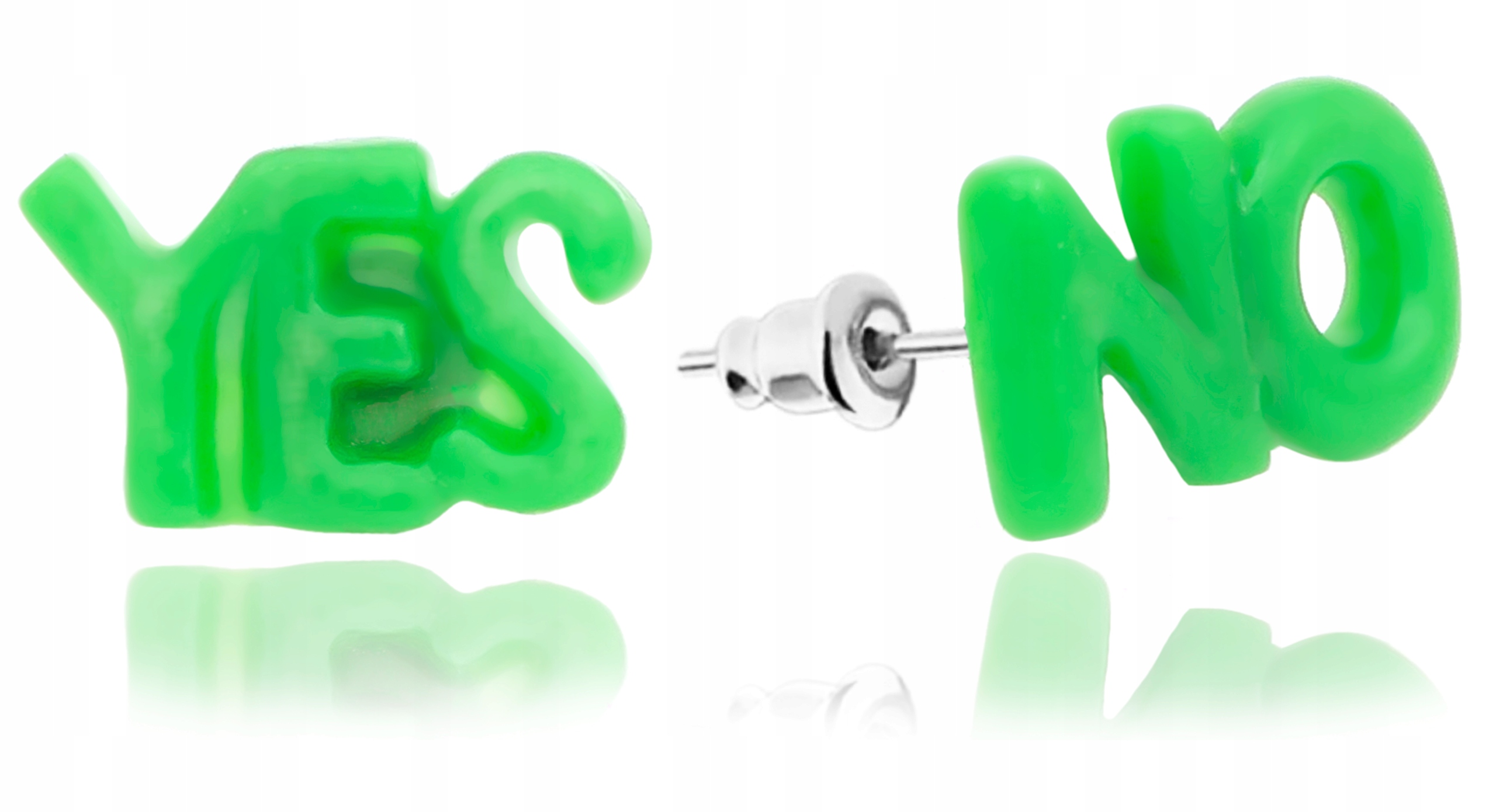 

Kolczyki yes no Zielone