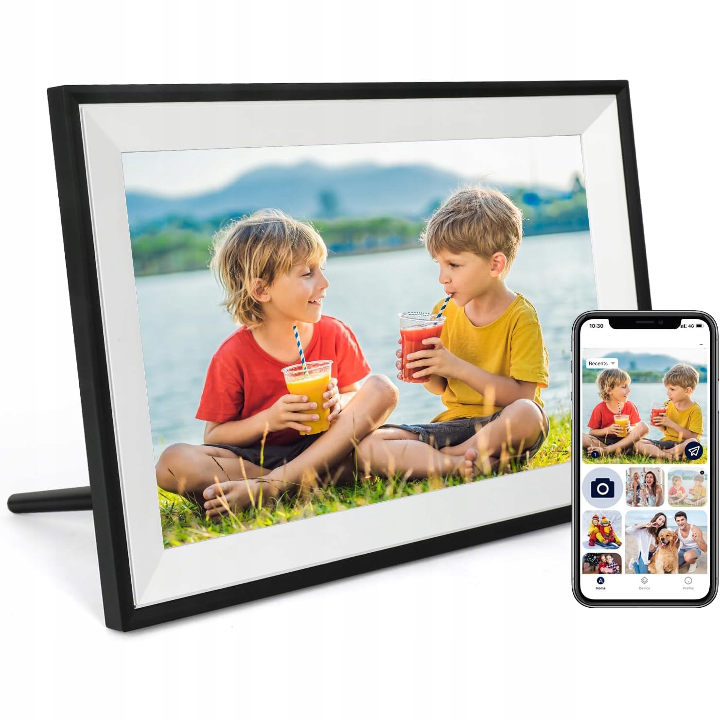 Digitální Rámeček Na Fotografie Uhale 10.1", Vestavěný 32 Gb, Dotykový Displej