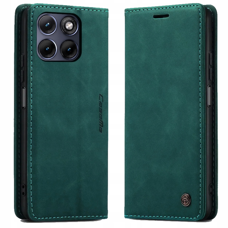 Etui do Motorola G67 G77 G87 5G Portfelowe Skórzane Zamykane Na Klapkę