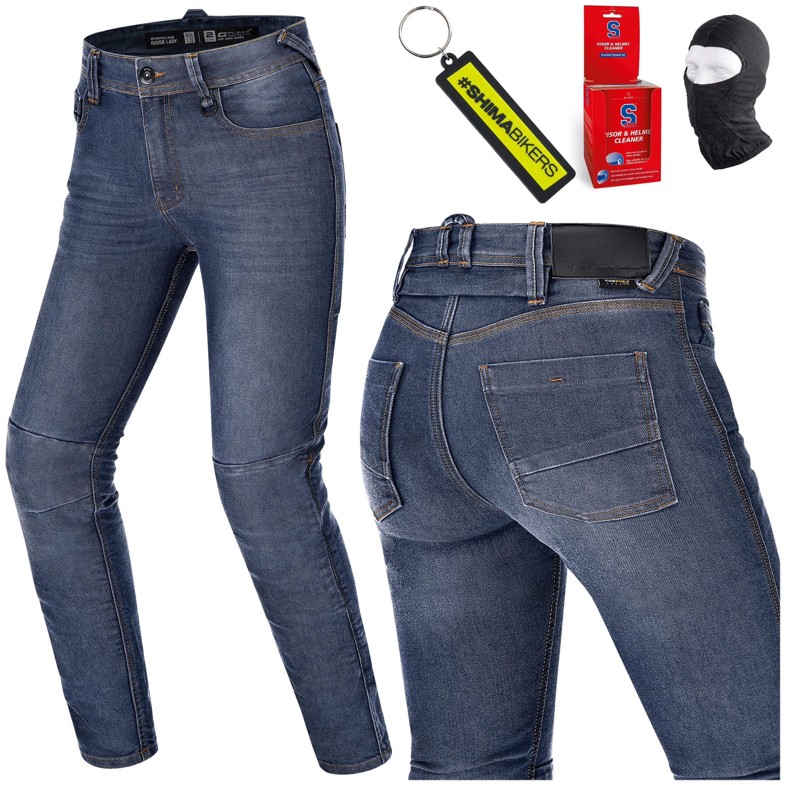 Dámske motocyklové nohavice Shima Ridge Lady blue Aaa Cordura Darčeky
