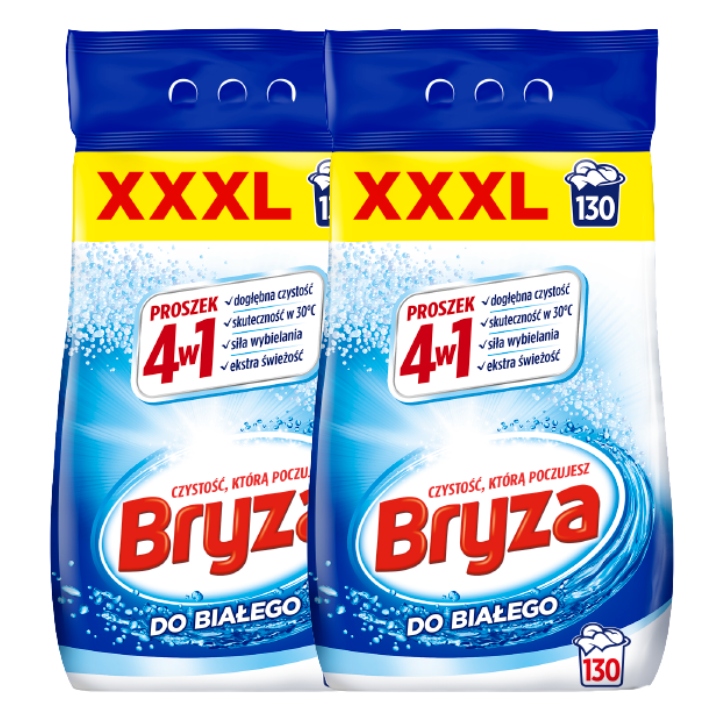 

Bryza 4w1 proszek do prania White 8,45kg 260 prań
