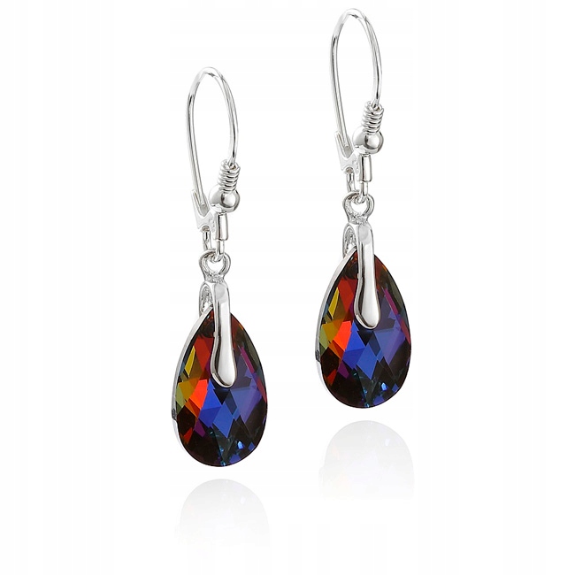 

Swarovski - kolczyki srebrne kryształy Volcano