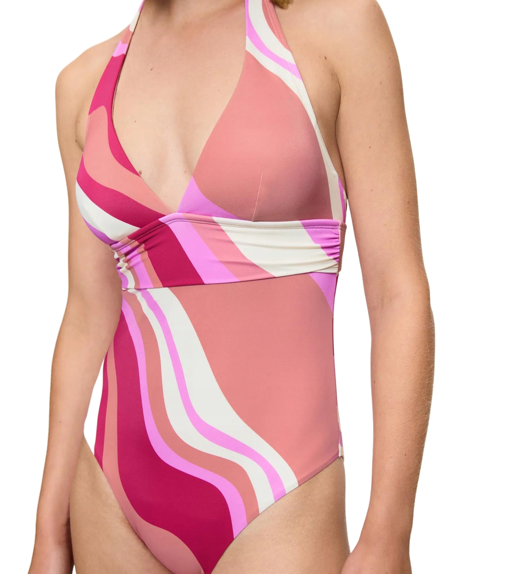 Triumph Jednodílné Plavky S Vlnitým Vzorem 40C 6BA