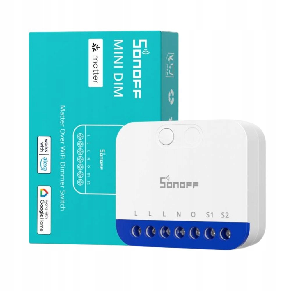 Sonoff Mini-dim Matter over WiFi Dimmer Ściemniacza Monitoring Mocy eWeLink