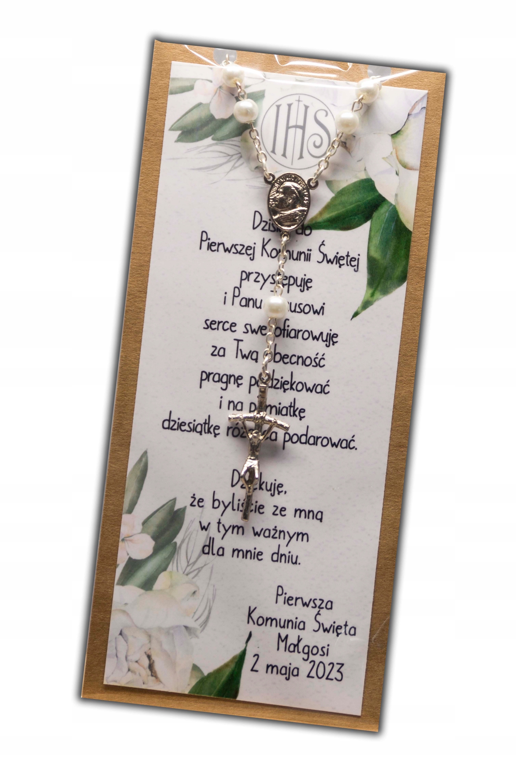 Podziękowanie różaniec komunia komunię dziesiątka