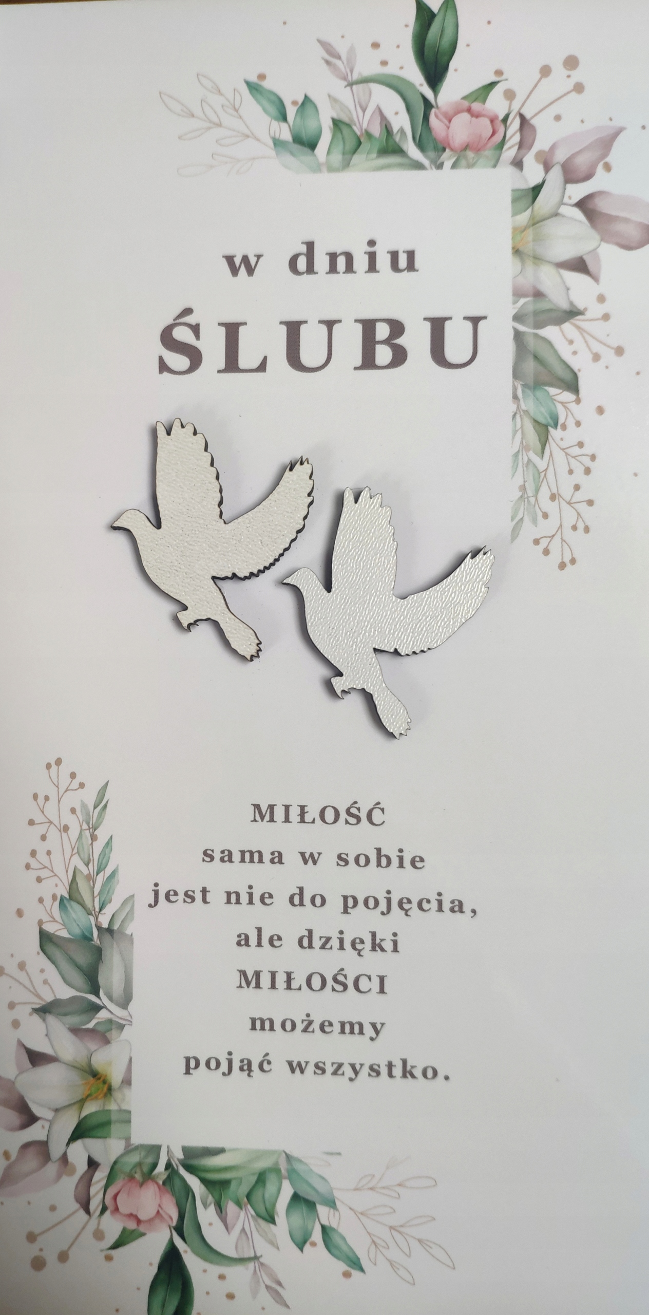 Kartka Ślub Życzenia Koperta Wesele Pieniądze