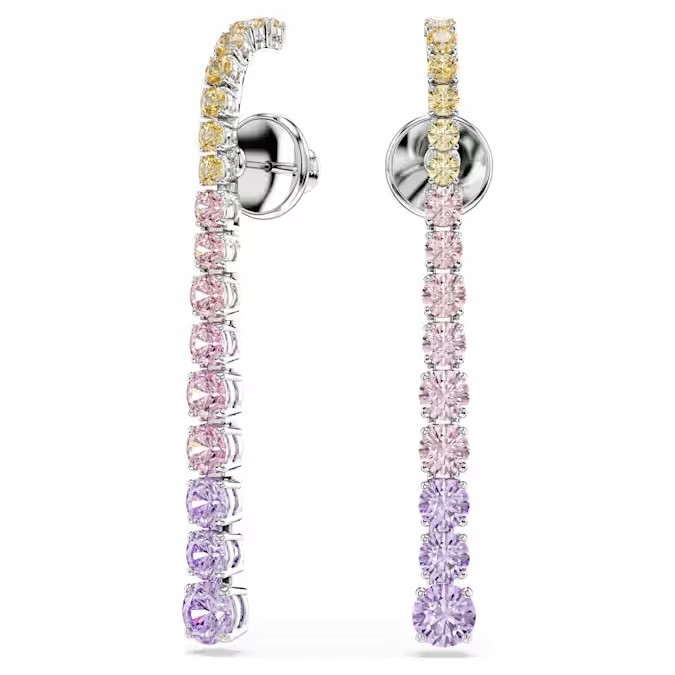Náušnice Swarovski Matrix Závěsné Barevné zirkon Ocel rhodiované