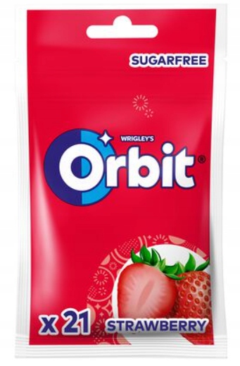 Orbit Guma Draże Strawberry Truskawkowa 22szt.