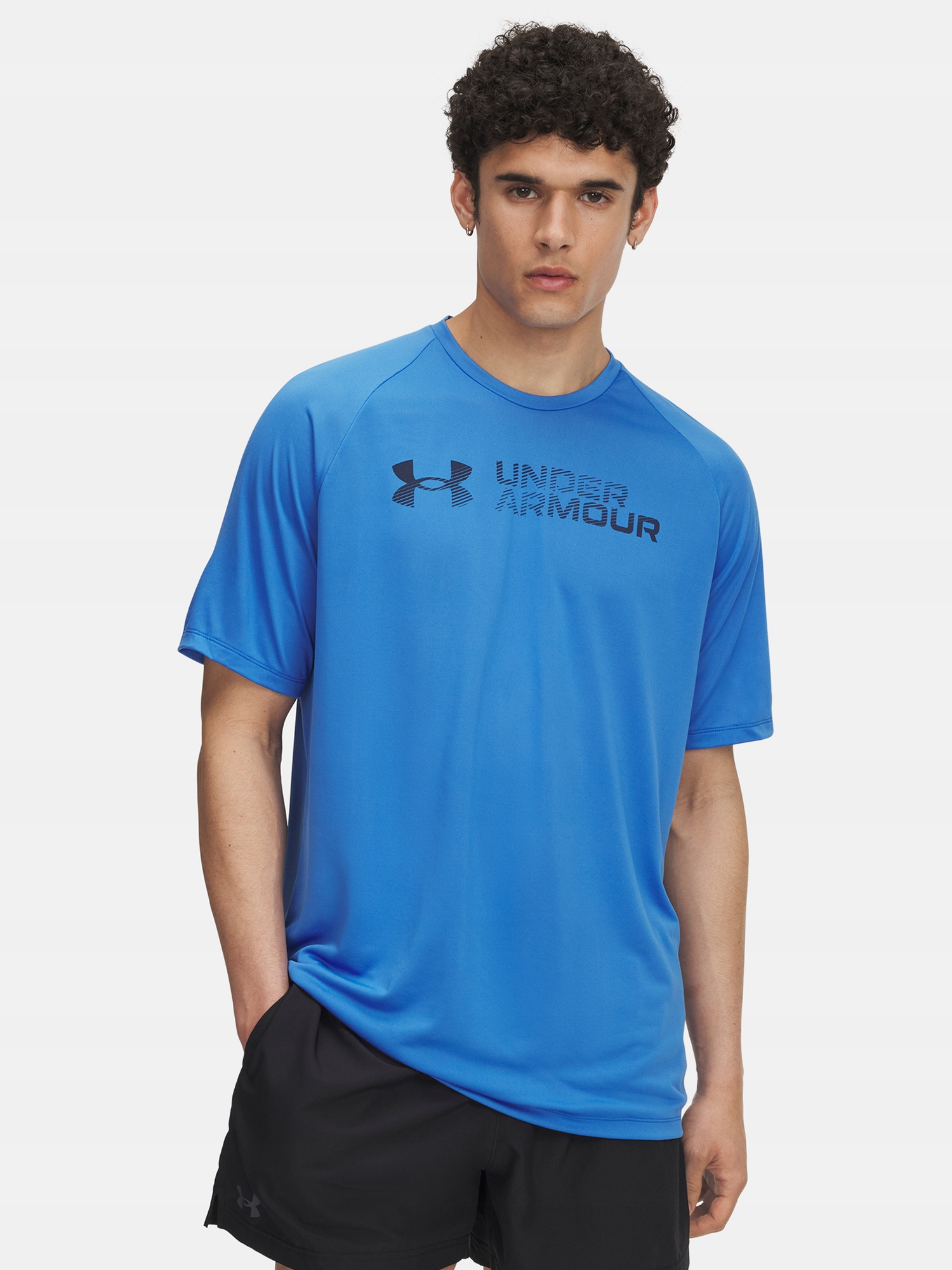 Pánské tričko Under Armour Ua Tech Reflective Ss-blu