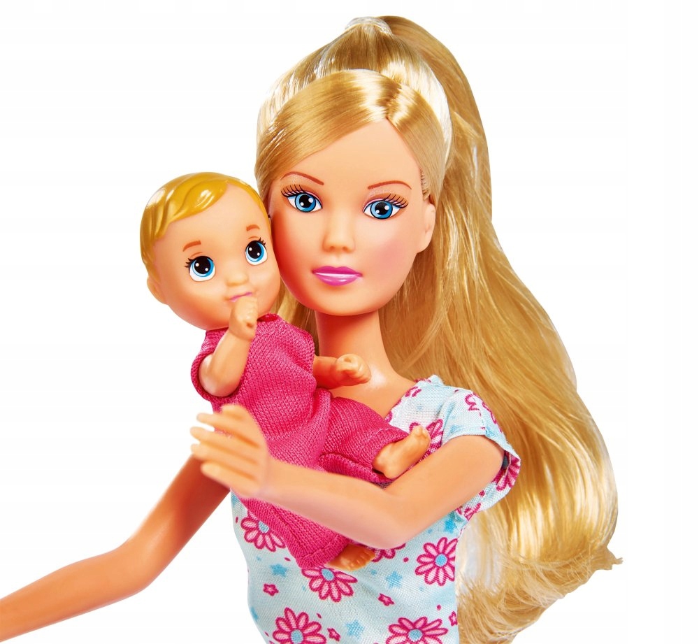 SIMBA RODZINA LALKA STEFFI EVI ZESTAW BOBAS WÓZEK Waga produktu z opakowaniem jednostkowym 0.9 kg