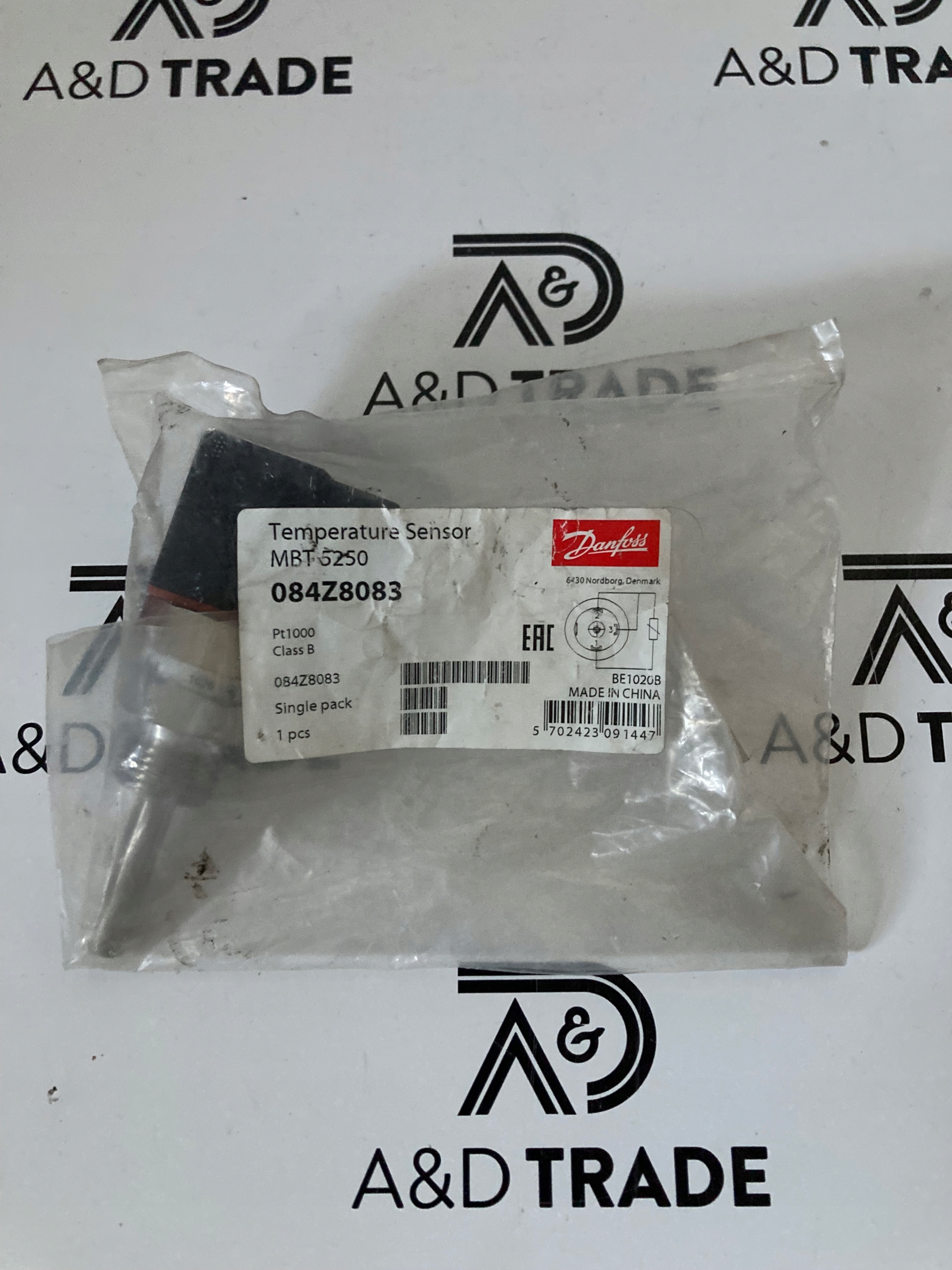 Danfoss Temperature Sensor MBT5250, 084Z8083