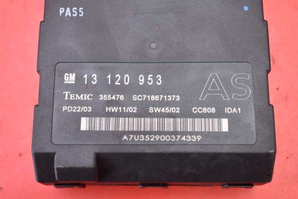 Unité commande confort 13120953AS OPEL VECTRA C 2.0 DTI 101 KM 02-05 + PIN