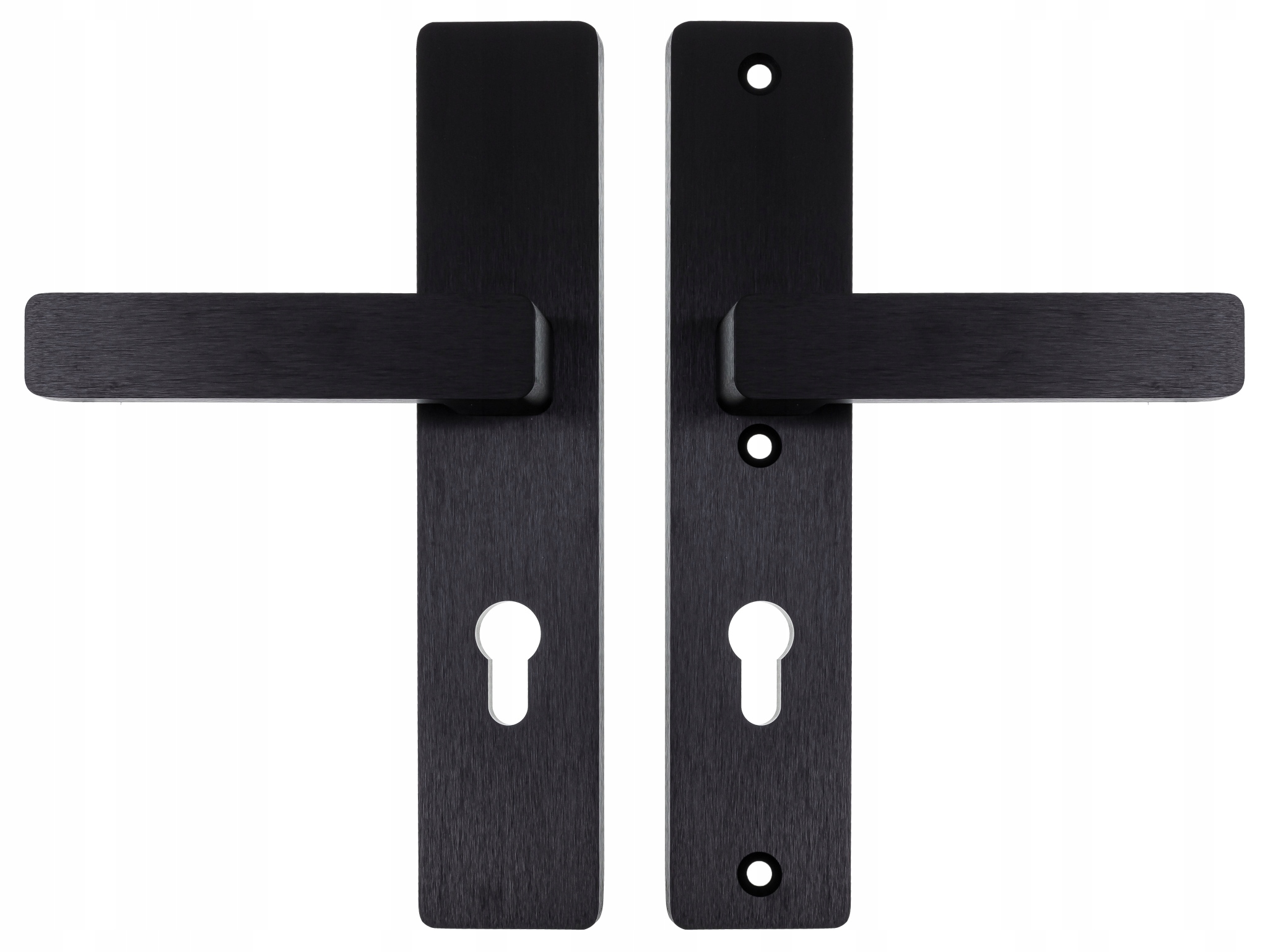 Medos Vonkajšia kľučka čierna brúsená Warsaw rozteč 72 mm