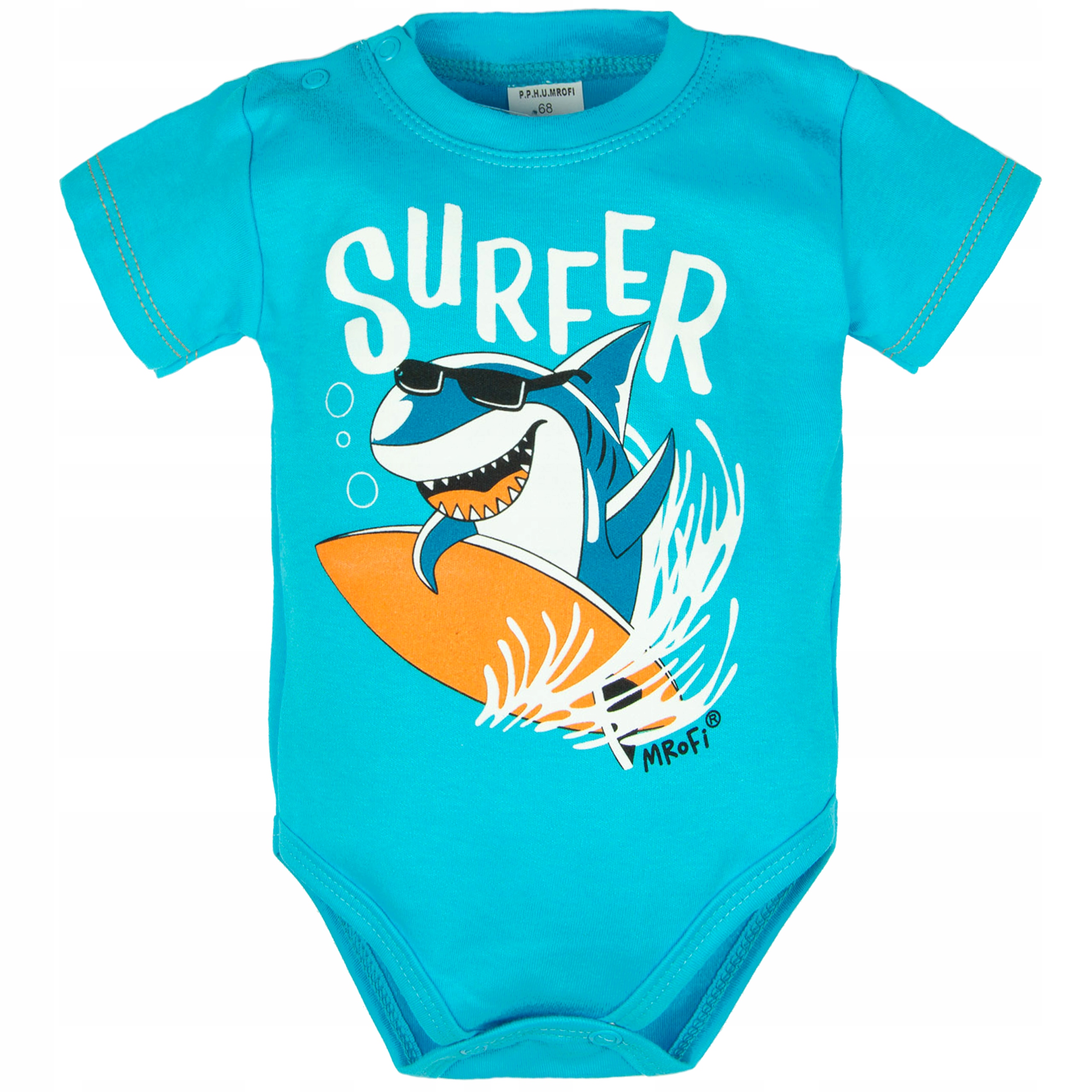 

Body krótki rękaw Surfer 80 bawełniane chłopięce