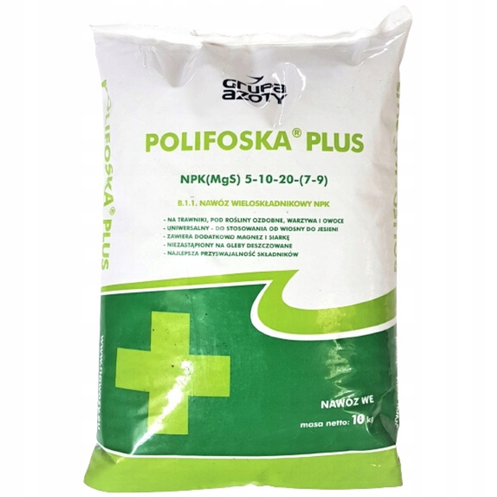 POLIFOSKA PLUS NAWÓZ WIELOSKŁADNIKOWY 10KG 5-10-20 Kod producenta Polifoska Plus 10kg