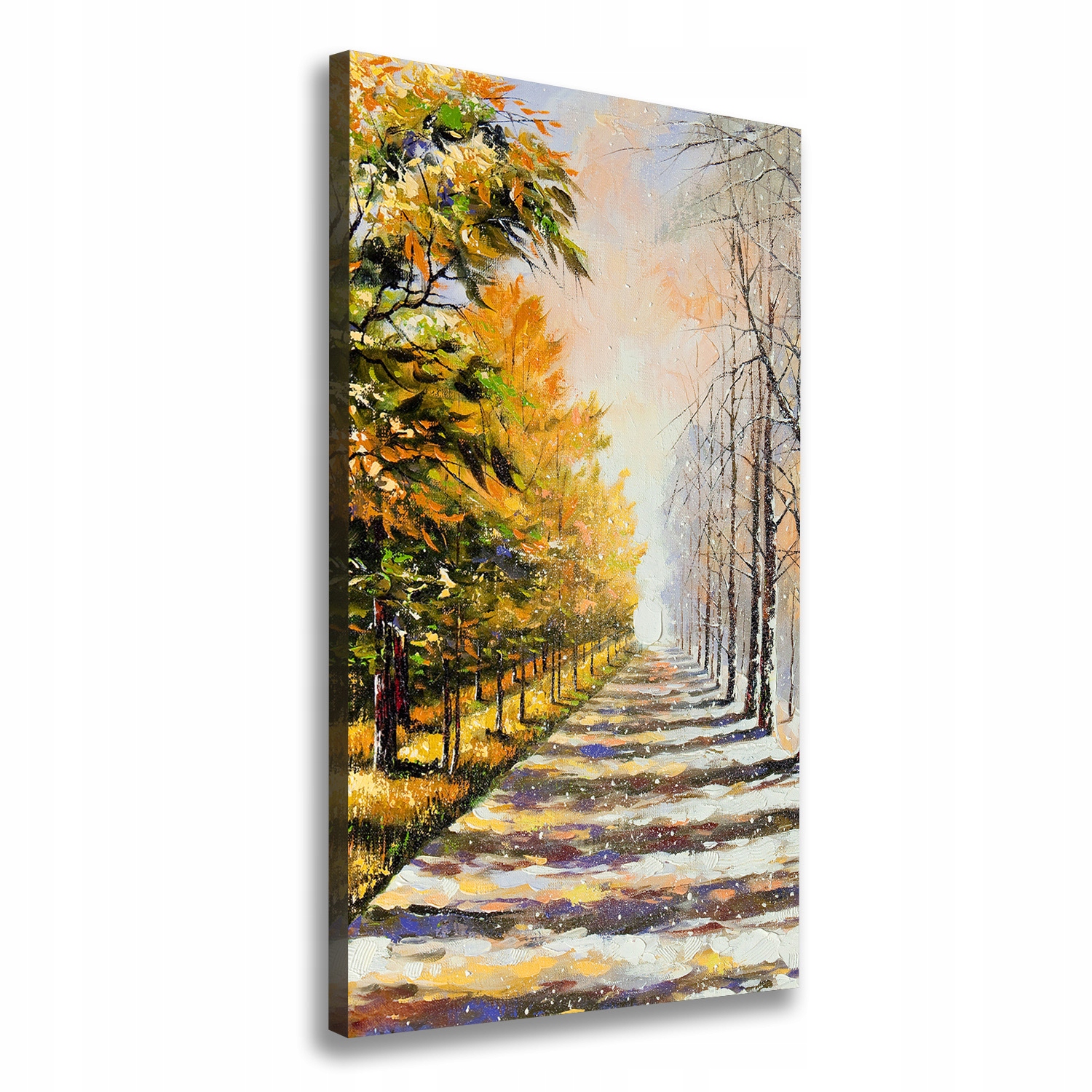 

Foto obraz na płótnie Zima i jesień 50x100 cm