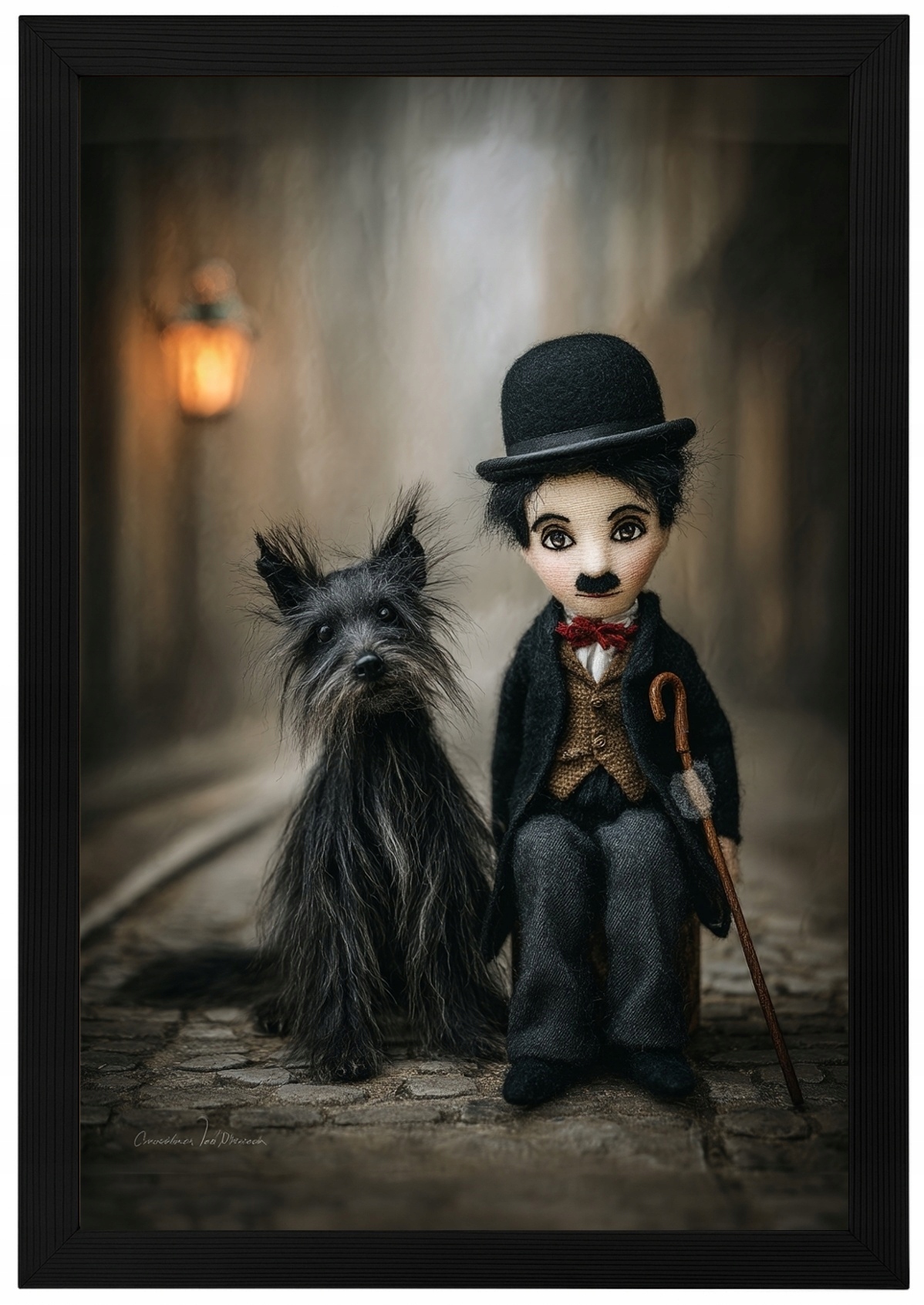 Plakát Rámeček Na Plakát S Pesem Charlie Chaplin Yorkshire Vintage Panenka 40x60