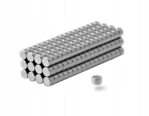 MAGNES NEODYMOWY WALCOWY MW 3X2 MM N38 100SZT.