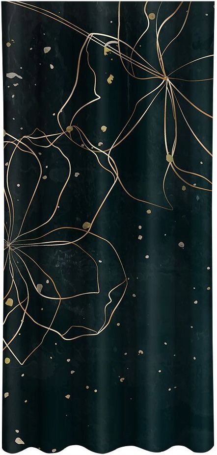 

Zasłona Gotowa Na Żabki 160x250 Na Taśmie Kwiaty