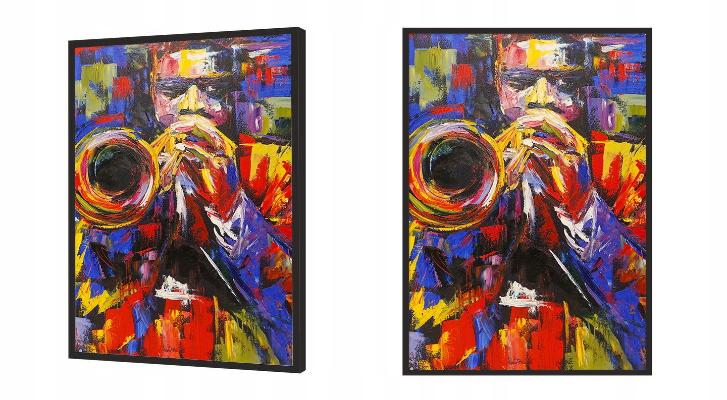 OBRAZ PLAKAT W RAMIE 33x43 cm Jazz P810 Format pionowy