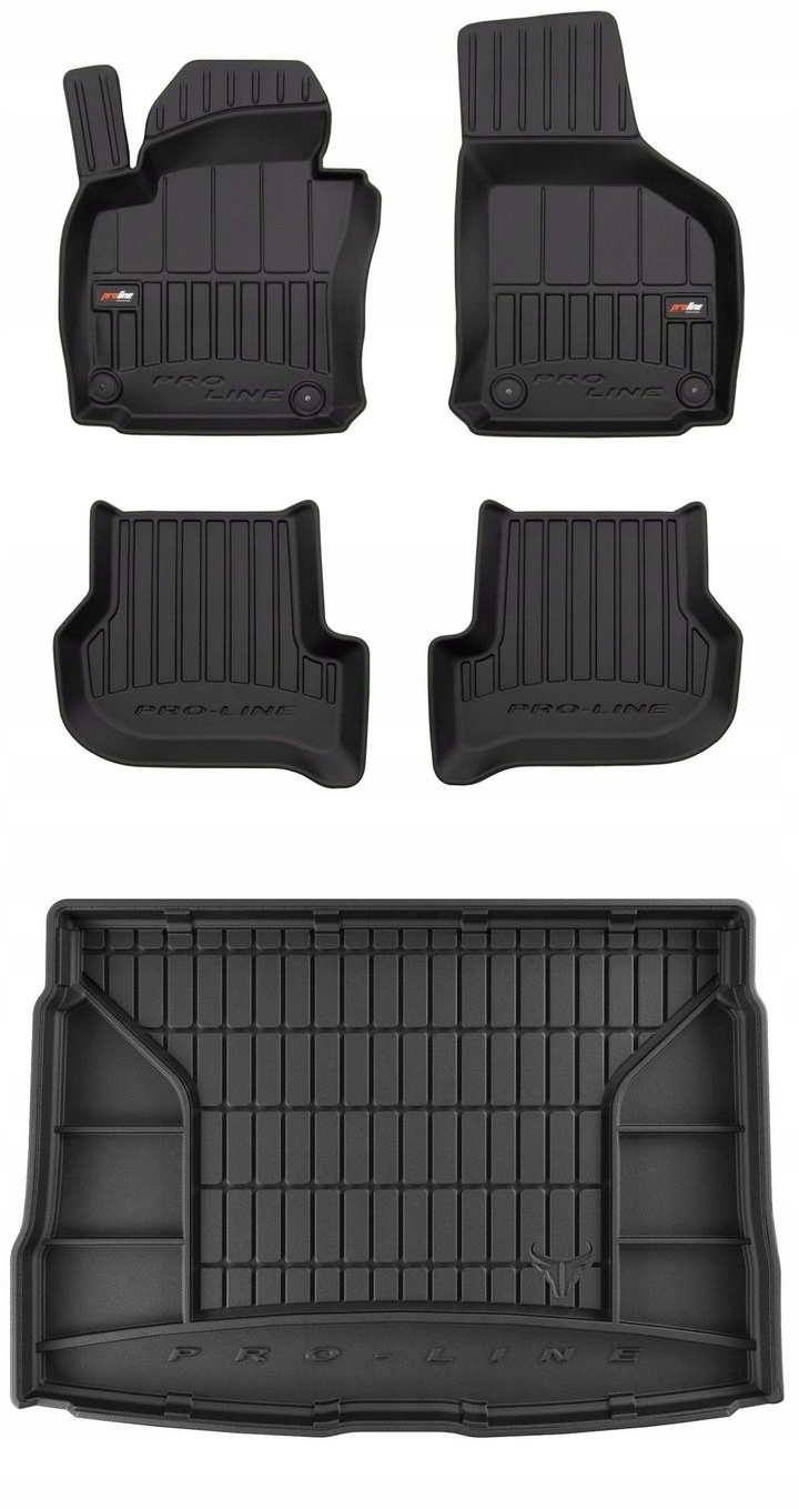 Set 3D gumové rohože pro Vw Golf 6 Hb 2008-2012